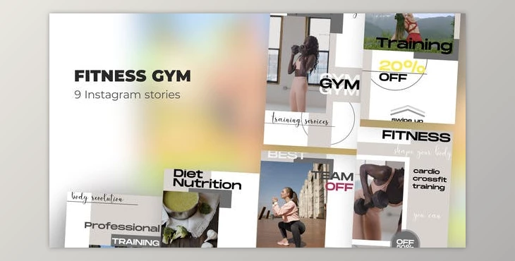 Download Fitness gym - Instagram stories (Videohive 39985714) - AE Project