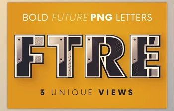 Download Bold <span class='badge badge-warning'>Future</span> - 3D Lettering Creativemarket - 6126482