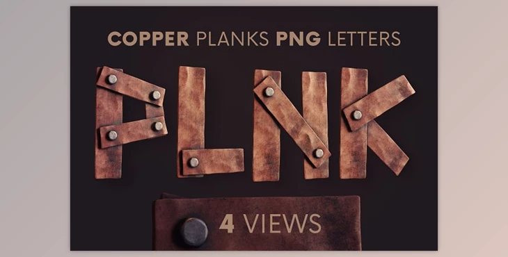 Download Copper Planks - 3D Lettering Creativemarket - 6221312