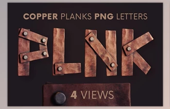 Download Copper Planks - 3D <span class='badge badge-warning'>Lettering</span> Creativemarket - 6221312