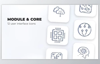 Download Module & Core- user <span class='badge badge-warning'>interface</span> icons (Videohive 39696610) - AE Project