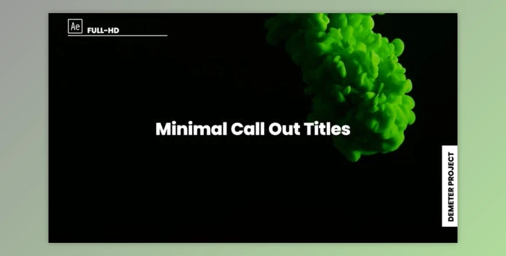 Download Minimal Call Out Titles (Videohive 39659788) - AE Project