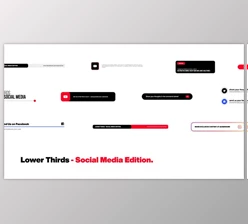 Download Lower Thirds – Social Media Edition (Videohive 39637254) - AE Project