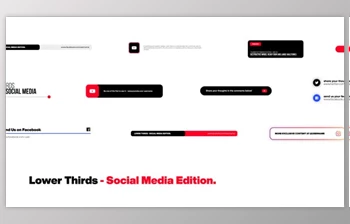 Download Lower Thirds – Social Media <span class='badge badge-warning'>Edition</span> (Videohive 39637254) - AE Project