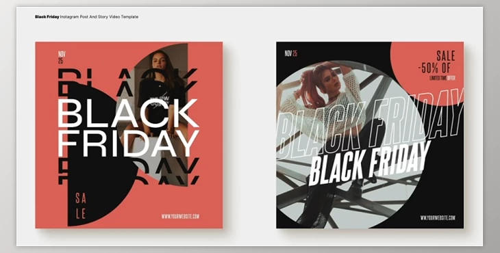 Download Black Friday Intagram Post and Story (Videohive 40611495) - AE Project