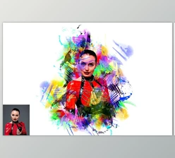 Download Dry Watercolor Effect PS Action CreativeMarket - 10848799