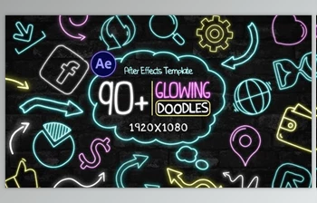 Download 90+ Glowing Doodles <span class='badge badge-warning'>Pack</span> (<span class='badge badge-warning'>Videohive</span> 40563438) - AE Project