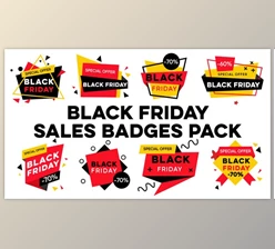 Download Black Friday Sale Badges Pack V2 10 in 1 (Videohive 40829615) - AE Project