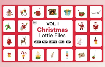 Download Christmas Lottie <span class='badge badge-warning'>Files</span> Vol. I (Videohive 40871165) - AE Project