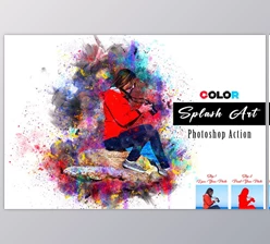 Download Color Splash Art Photoshop Action Creativemarket - 10877202