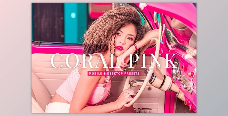Download Coral Pink Pro Lightroom Presets CreativeMarket - 10881718