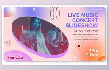 Download <span class='badge badge-warning'>Live</span> Music Concert Slideshow (Videohive 39951344) - AE Project