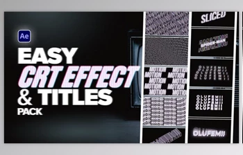 Download Easy CRT <span class='badge badge-warning'>Effect</span> Plus Titles (Videohive 39854230) - AE Project