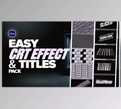 Download Easy CRT Effect Plus Titles (Videohive 39854230) - AE Project