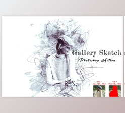 Download Gallery Sketch Photoshop Action-2 CreativeMarket - 10871318