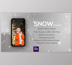 Download 50 Snow Overlays – Vertical Resolution – For Mobile Videos (Videohive 41021662) - AE Project