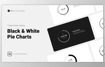 Download Black & White <span class='badge badge-warning'>Pie</span> Charts (Videohive 39852807) - AE Project