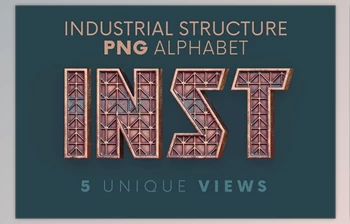 Download Industrial Structure – 3D <span class='badge badge-warning'>Lettering</span> CreativeMarket - 10863599