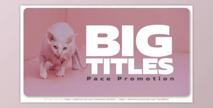 Download Big Titles Pace Promotion (Videohive 41431831) - AE Project