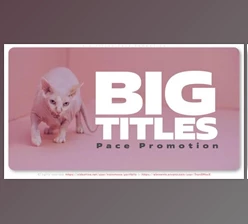 Download Big Titles Pace Promotion (Videohive 41431831) - AE Project