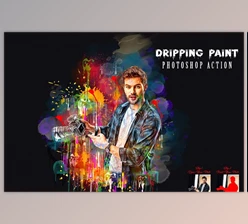Download Dripping Paint Photoshop Action