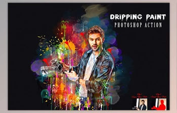 Download Dripping Paint Photoshop <span class='badge badge-warning'>Action</span>