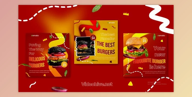 Download Fast Food Instagram Post (Videohive 41212942) - AE Project