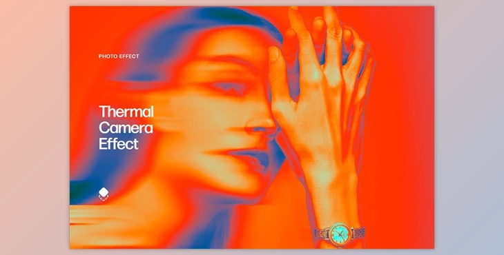 Download Thermal Camera Photo Effect CreativeMarket - 10305386
