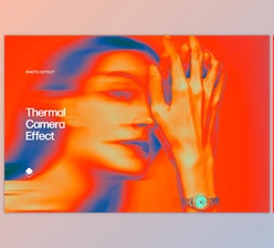Download Thermal Camera Photo Effect CreativeMarket - 10305386