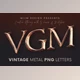 Download Vintage Metallic – 3D Lettering Creativemarket - 6117534