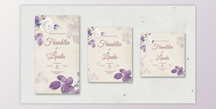 Download Wedding Invitation Intro (Videohive 39956304) - AE Project