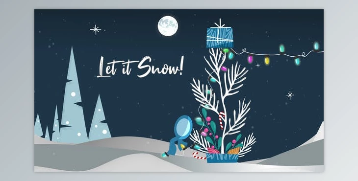 Download Inkman Christmas Greeting – Let it Snow! (Videohive 39800229) - AE Project