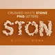 Download Crushed White Stone – 3D Lettering CreativeMarket - 10868404