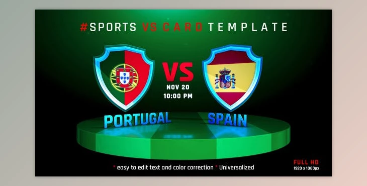 Download SPORTS VS CARD OPENER (Videohive 39917785) - AE Project