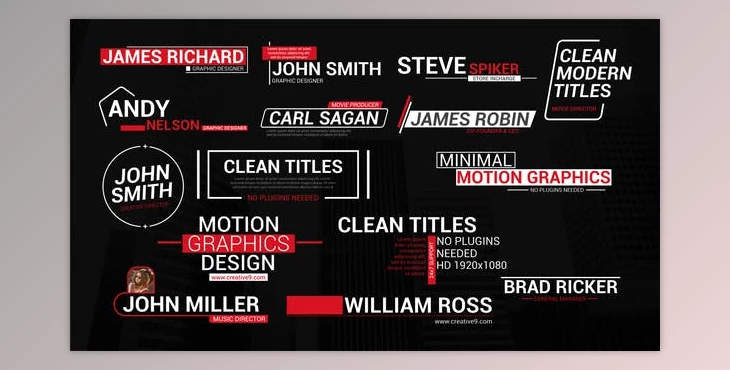Download Modern Lower Third Titles (Videohive 39806211) - AE Project
