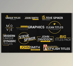Download Unique Titles (Videohive 39764048) - AE Project