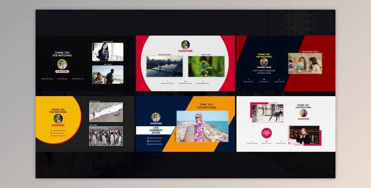 Download Youtube End Screen Notification Titles (Videohive 39753414) - AE Project