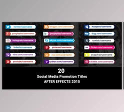 Download Social Media Promotion Titles (Videohive 39765055) - AE Project