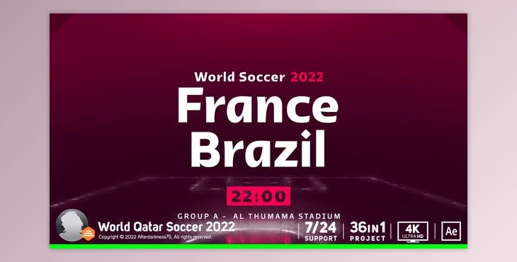 Download World Soccer Qatar 2022 (Videohive 40432645) - AE Project