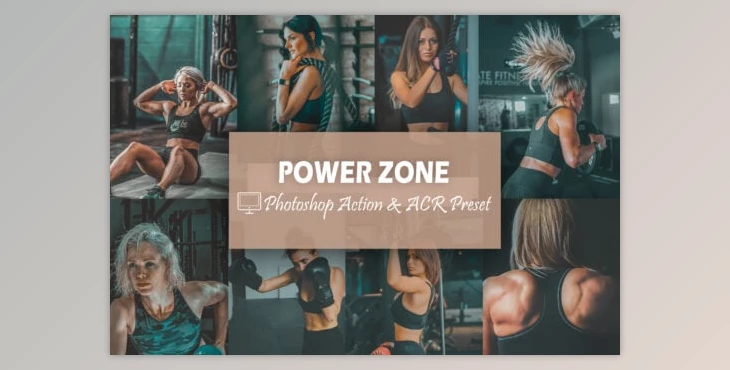 Download 12 Power Zone Photoshop Actions and ACR