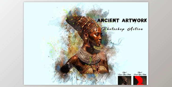 Download Ancient Artwork Photoshop Action