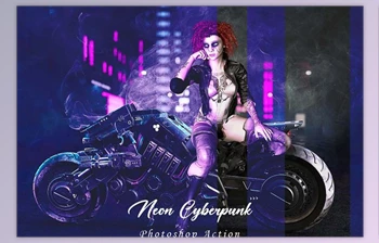 Download Neon Cyberpunk Photoshop Action CreativeMarket - <span class='badge badge-warning'>10912740</span>