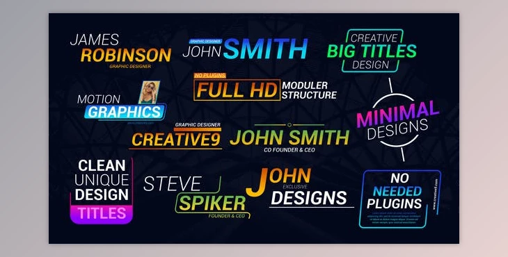 Download Minimal Titles (Videohive 39784009) - AE Project