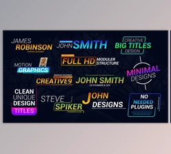 Download Minimal Titles (Videohive 39784009) - AE Project