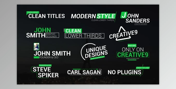 Download Clean Lower Third Titles (Videohive 39762860) - AE Project