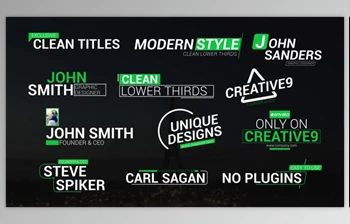 Download <span class='badge badge-warning'>Clean</span> Lower Third Titles (Videohive 39762860) - AE Project