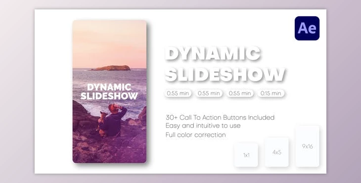 Download Dynamic Vertical Slideshow – Instagram Reels, TikTok Post, Short Stories (Videohive 41827189) - AE Project