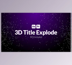 Download 3D Title Explode (Videohive 39694346) - AE Project