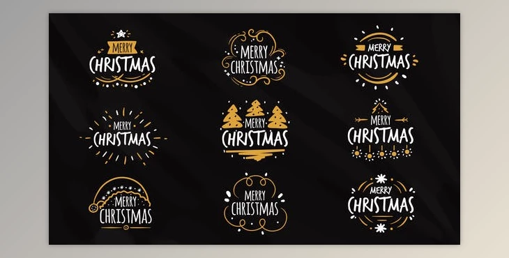 Download Christmas Titles Pack 9 in 1 (Videohive 41843392) - AE Project