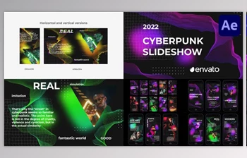 Download Cyberpunk <span class='badge badge-warning'>Glitch</span> Slideshow for After Effects (Videohive 41893975) - AE Project